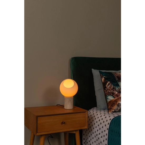 Lampa stołowa DAVIN 1xE27 Opal 05548/01/61 Lucide - zdjęcie dodatkowe 2